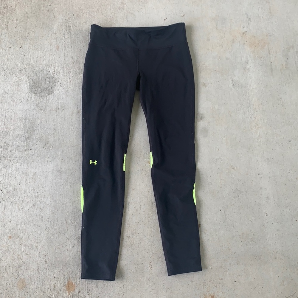 UNDER ARMOUR Black and Yellow Leggings